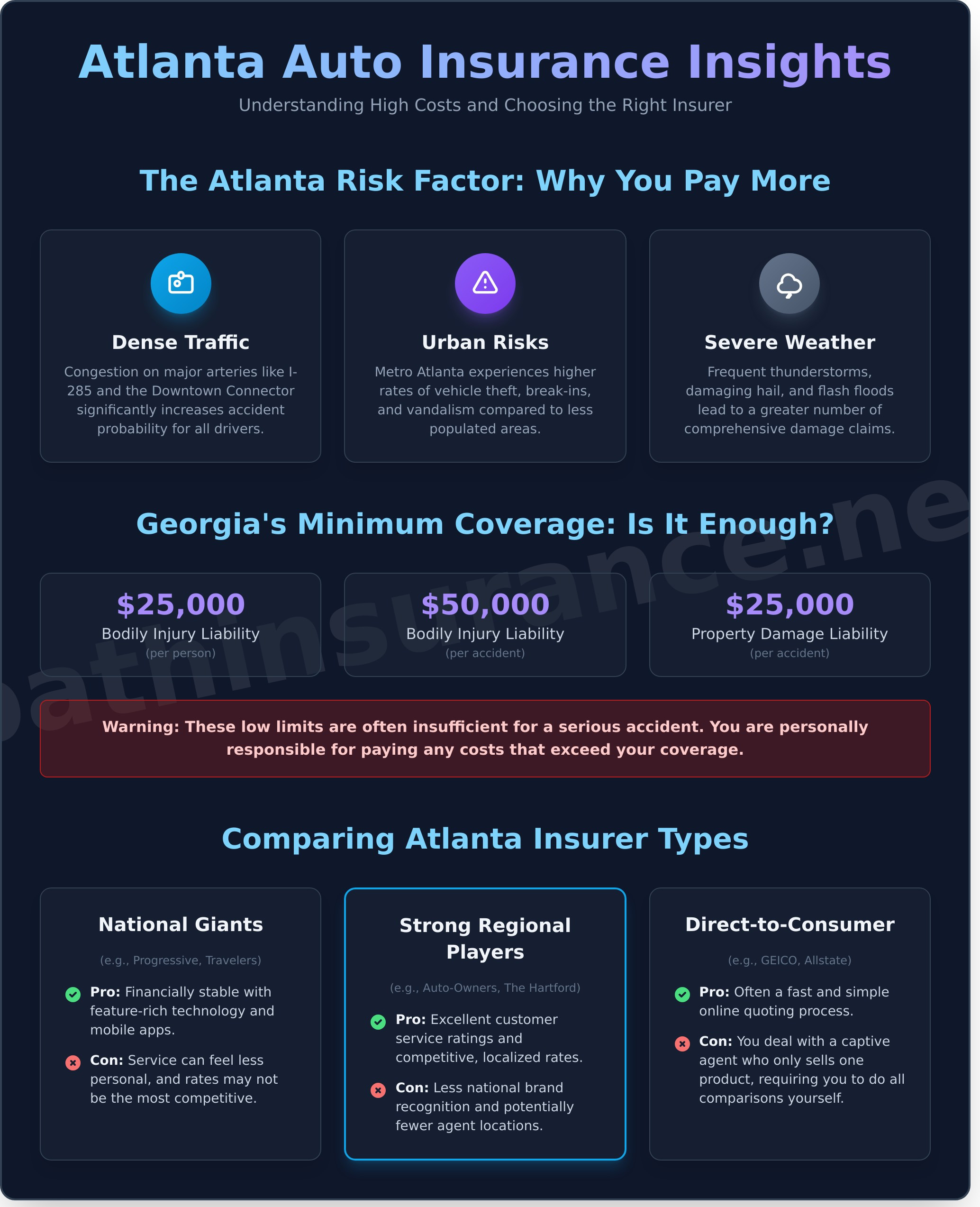 Best Auto Insurance Companies in Atlanta: A 2026 Comparison Guide - Infographic